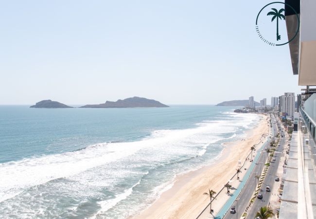 Apartamento en Mazatlán - Terraza con Vista al Mar, BBQ y Piscina  Apartamento en Mazatlán - Terraza con Vista al Mar, BBQ y Piscina