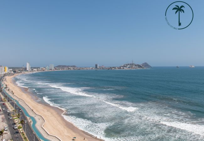 Apartamento en Mazatlán - Terraza con Vista al Mar, BBQ y Piscina  Apartamento en Mazatlán - Terraza con Vista al Mar, BBQ y Piscina