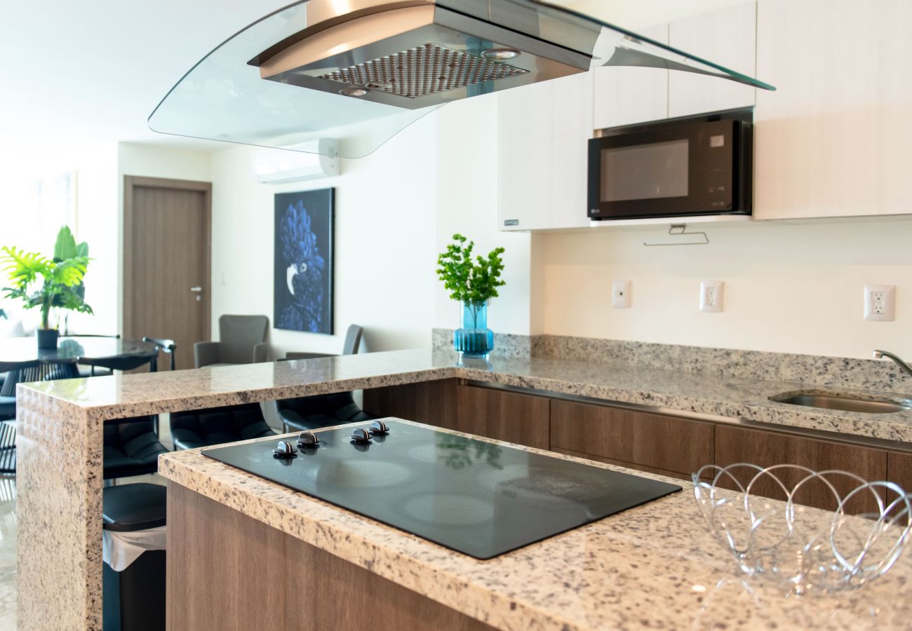 Apartamento en Mazatlán - Terraza con Vista al Mar, BBQ y Piscina 