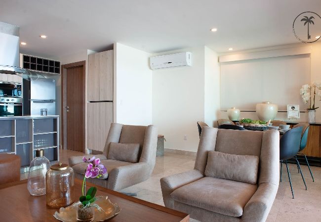 Apartamento en Mazatlán - Cómodo Dpto. con Piscina, Rooftop y Vista al Mar Apartamento en Mazatlán - Cómodo Dpto. con Piscina, Rooftop y Vista al Mar